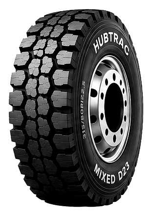 Pneu poids lourd HUBTRAC MIXED D11 315/80R22.5 156/150K — Essieu moteur, mixte chantier